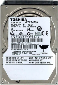 Жесткий диск Toshiba 320Gb 5400rpm 8MB (MK3276GSX) 2.5" SATA II Б/У