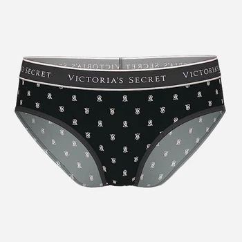 Трусики слипы женские хлопковые Victoria's Secret 27027336 2XL Черные (7114439124782)