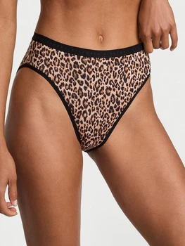 Трусики слипы женские хлопковые Victoria's Secret 27067022 XL Коричневые (7114439124815)