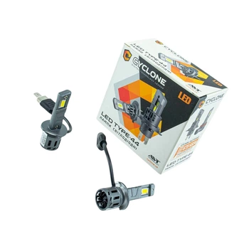 Автолампа LED H1 12V Type 44 25W 5000K 6700L радиатор CYCLONE