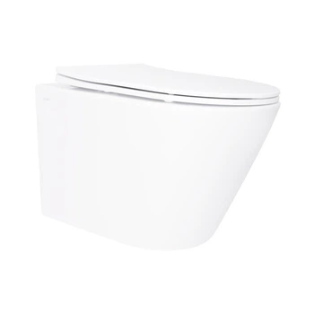 Унитаз подвесной Qtap Swan керамический безободковый с сиденьем Soft-close белый (SD00053469)