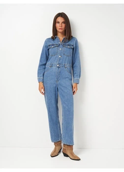 Джинсовый комбинезон Monki XS Голубой 11353517