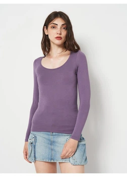 Лонгслив H&M XS Фиолетовый 31-0128