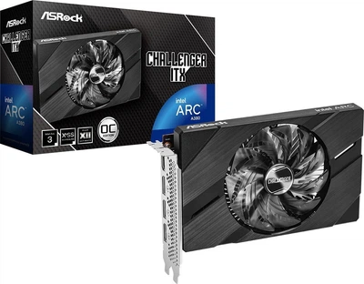Відеокарта ASRock Intel Arc A380 Challenger ITX 6 GB OC (A380 CLI 6GO)