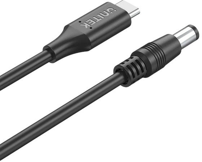 Kabel Unitek USB-C - DC Jack 5.5 x 2.5 mm 65W 1.8 m Black (C14116BK-1.8M)
