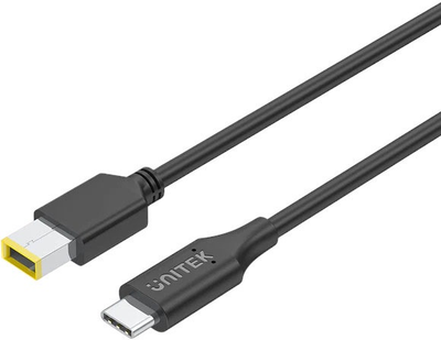 Kabel Unitek USB-C - DC Jack 11 x 4.5 mm do Lenovo 65W 1.8 m Black (C14115BK-1.8M)