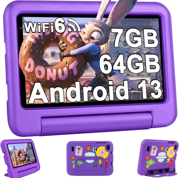 Планшет 7" Oangcc TAB A8 4+3/64Gb 4 ядра Android 13 Фиолетовый Б/В