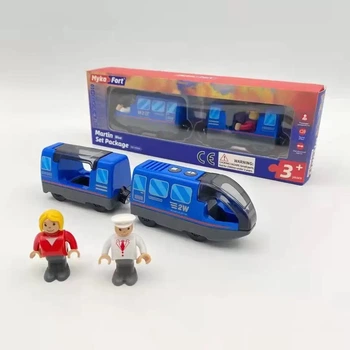 Електричний локомотив з вагонами Myka Fort, 3+ (Brio, Ikea) Синій