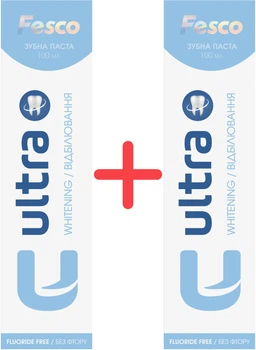 Упаковка зубної пасти Fesco Ultra Whitening 100 мл х 2 шт (2000998942830)