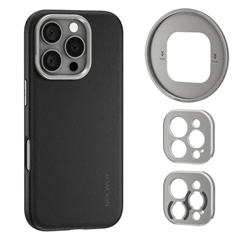 Чехол Neewer PA083P Black для iPhone 16 Pro с адаптерами для объективов 17мм, фильтров 67мм и Т-байонетом