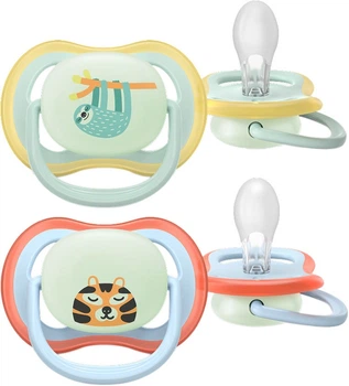 Пустушки Philips AVENT Ultra Air Нічна 0-6 місяців 2 шт (SCF376/24)