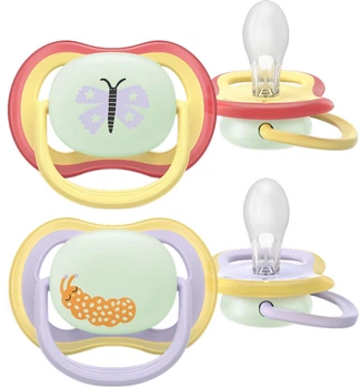 Пустушки Philips AVENT Ultra Air Нічна 0-6 місяців 2 шт (SCF376/25)