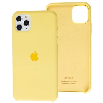Чохол Protective Silicone Premium case для iPhone 11 Pro Max yellow