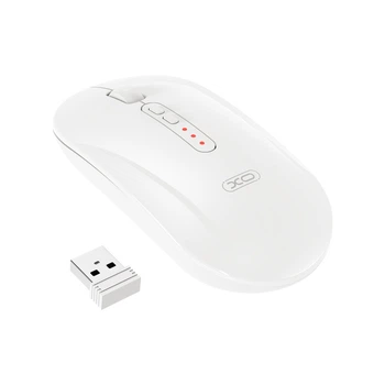 Мышка беспроводная XO M13 Tri-mode бесшумная (Bluetooth+2.4G USB) Белый