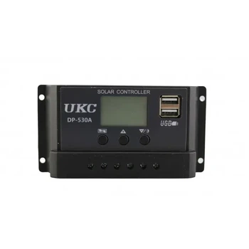 Контроллер заряда солнечной батареи UKC DP-530A 30A с USB