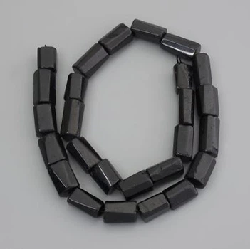 Бусы из турмалина, обработанный камень, диаметр 11-16×7-9 мм, на нитке, длина 39 см+, ida73115