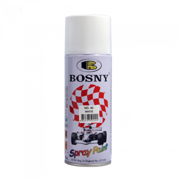 Краска белый глянец 400 мл "Bosny" №40 (12шт/уп)
