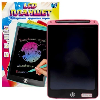 Графический планшет WToys “АртPad” для рисования 16430 экран 10 дюймов цветной размер 17х26 см стилус в коробке 17 см × 0.5 см × 26 см розовый