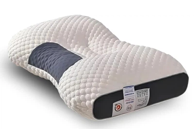 Анатомічна подушка для сну під голову Neck support massage pillow для шиї з ортопедичним ефектом
