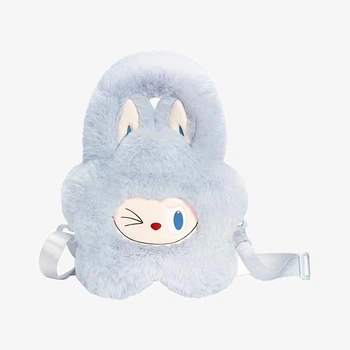 Мила плюшева сумка POP MART The Monsters: Classic Series-Plush Flower Bag Labubu Тоут через плече (Blue)