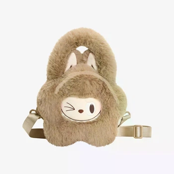 Мила плюшева сумка POP MART The Monsters: Classic Series-Plush Flower Bag Labubu Тоут через плече (Brown)