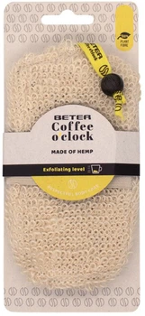 Губка для душа Beter Coffee O'clock из конопли Уровень отшелушивания 2 (8412122222789)