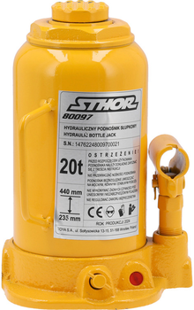 Podnośnik hydrauliczny słupkowy STHOR 20 t 235-440 mm (80097_v)