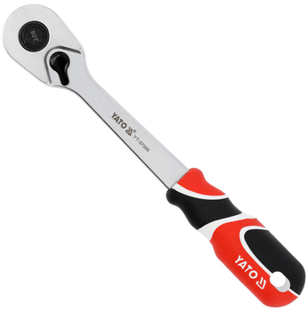 Grzechotka YATO 90 zębów 1/2" 256 mm 1000 Nm z prostą rękojeścią (YT-07355)