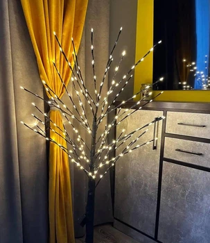 Светодиодное дерево LED 1.5 м, белый свет, 225 LED, 8 режимов.
