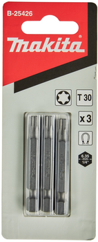 Набір біт Makita T30 x 50 мм 3 шт (0088381409599)