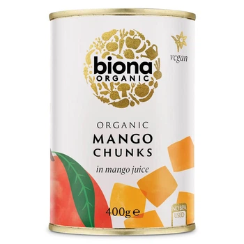Шматочки манго в соку манго Biona Organic 400 г (19290132)