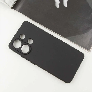 Чехол TPU GETMAN Liquid Silk Full Camera для Xiaomi Redmi Note 13 4G Черный / Black
