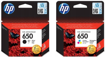 Zestaw tuszy HP 650 11.5 ml Black/Color (CZ101AE + CZ102AE)