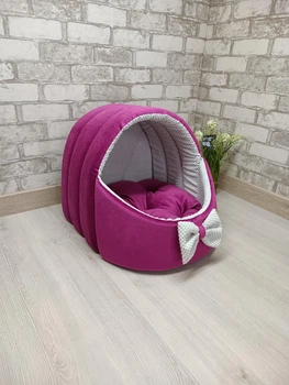 Будинок лежанка для котів та собак Animals_joy Кошик XL 61*61 см(167)