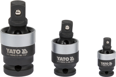 Ударні карданні подовжувачі Yato YT-10642 1/4" 3/8" 1/2" (5906083092121)