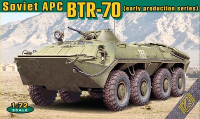 Сборная модель Бронетранспортер БТР-70 раннего выпуска ACE (72164)