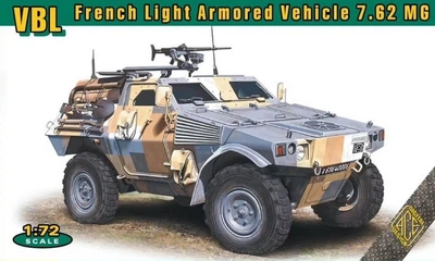 Сборная модель Бронеавтомобиль Panhard VBL (короткая база) с 7,62-мм пулеметом ACE (72420)