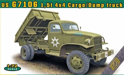 Сборная модель Грузовик US G7106 1,5t 4x4 ACE (72600)