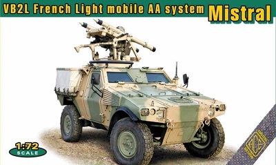 Сборная модель Бронеавтомобиль Panhard VBL2L с ПЗРК Mistral ACE (72423)