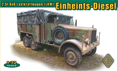Сборная модель Грузовой автомобиль Einheits-Diesel Pritschenwagen (2,5т 6x6 LKW) ACE (72578)