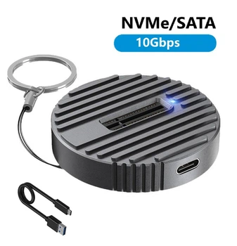 Док станція Deepfox D21 Dual для M.2 SSD NVMe (PCIe) / NGFF (Sata) Type-C USB 3.2 Gen 2