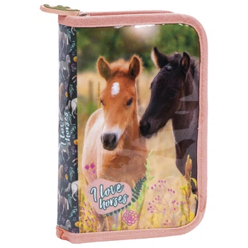 Пенал с наполнением Derform I love Horses 20,5x13x4 см (PWJWKO16)