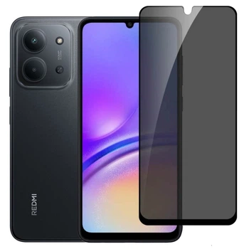 Захисне скло Fiji Privacy для Xiaomi Redmi 15C антишпигун Anti-peeping повне проклеювання чорний