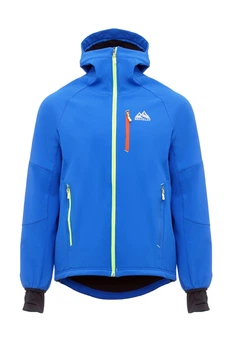 Мужская спортивная ветровка Brooklet softshell водозащитная софтшел ветрозащитная куртка с эргономичным капюшоном для трекинга велосипеда и активного отдыха голубая - 1140782-4 - XL