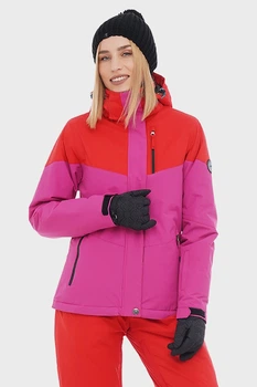 Куртка гірськолижна мембрана 10000 лижна зимова Brooklet Lili orange red/raspberry pink W жіноча фіолетовий - BL2021-013 - L