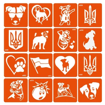 Набір трафаретів для біотату "Пес Патрон" pes-patron-16