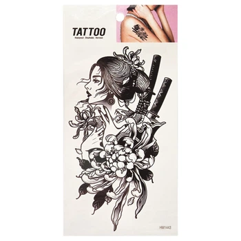 Временная татуировка "Девушка со змеей Tattoo" 1020-HM1443