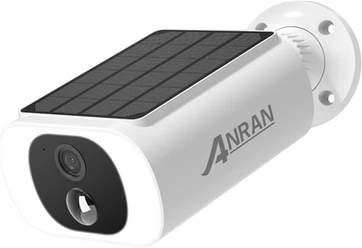 Беспроводная уличная камера видеонаблюдения ANRAN 2K с солнечной батареей 2,4 ГГц Wi-Fi