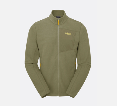 Кофта чоловіча флісова Rab Tecton Jacket, Graphene, Light Khaki, L (RB QFG-03-LKH-LRG)