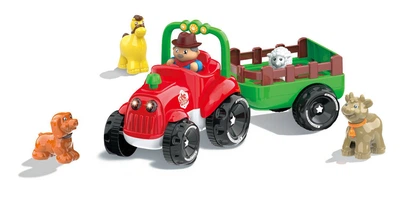 Интерактивная игрушка Музыкальный трактор с животными WToys Украинское озвучивание 36 см